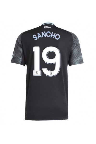 Aston Villa Jadon Sancho #19 Jalkapallovaatteet Vieraspaita 2025-26 Lyhythihainen Aston Villa Jadon Sancho #19 Jalkapallovaatteet Vieraspaita 2025-26 Lyhythihainen